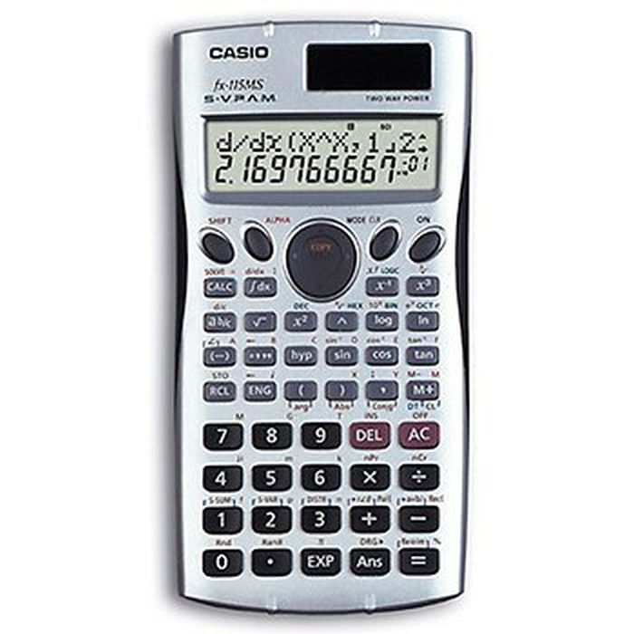 Casio fx-115MS S-V.P.A.M. Solar Scientific Calculator