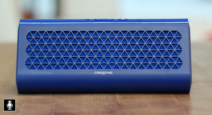 Creative Airwave Portable Wireless Bluetooth Speaker with NFC - BLUE