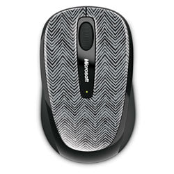 Microsoft Wireless Mobile Mouse 3500 Silver Pattern GMF-00083