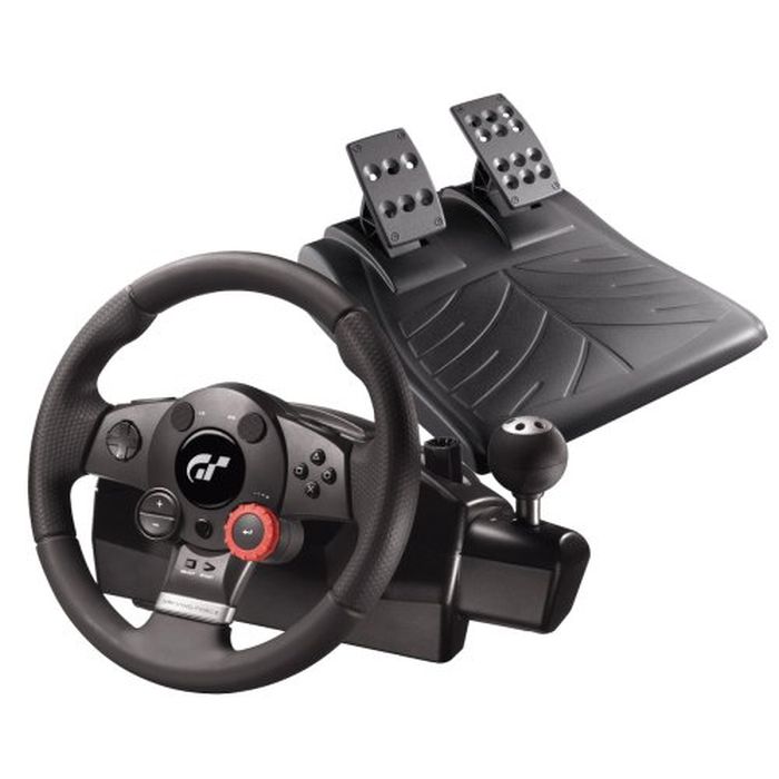 Logitech Driving Force GT Racing Wheel for PS2 PS3 PC