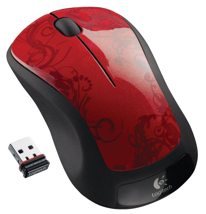 Logitech M310 Wireless Mouse RED TENDRILS