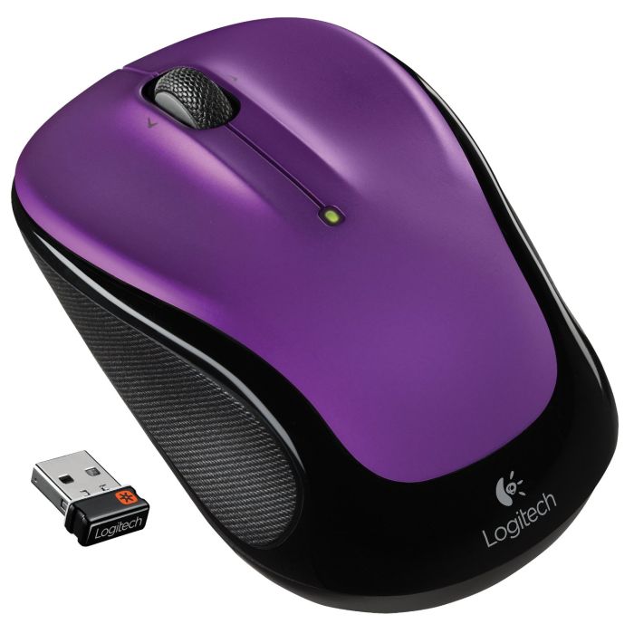 Logitech M325 Wireless Mouse VIVID VIOLET Unifying Receiver