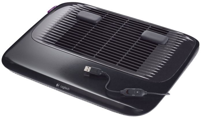 Logitech N200 Cooling Pad with USB Powered 2-Speed Fan