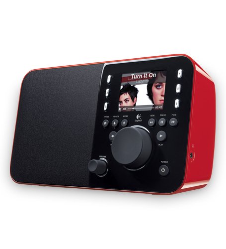 Logitech Squeezebox Radio Music Player with Color Screen Red 930-000097