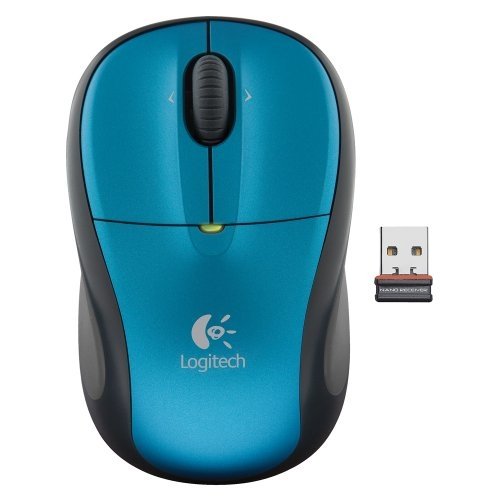 Logitech M305 Wireless Optical Mouse Teal Blue 910-001780 With Nano USB Receiver