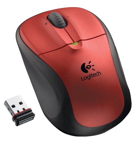 Logitech M305 Wireless Optical Mouse Crimson Red 910-001895