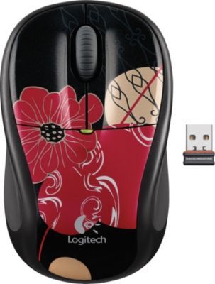 Logitech M305 Wireless Optical Mouse Midnight Flower 910-002468