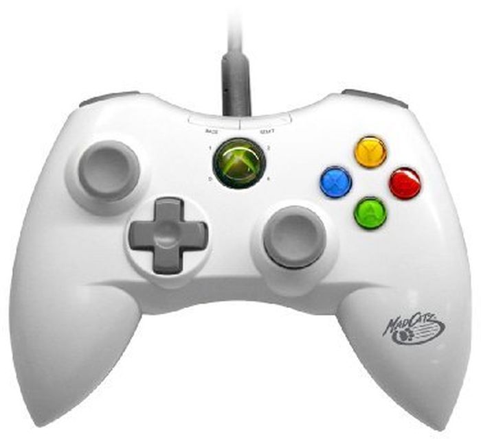 Mad Catz Controller for XBOX 360 & PC Wired USB WHITE