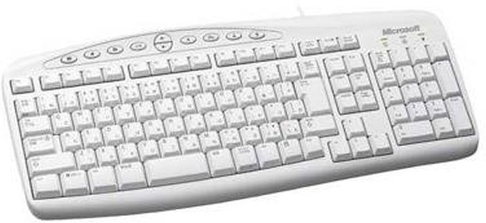 Microsoft Wired Keyboard 500 Wired PS2 White