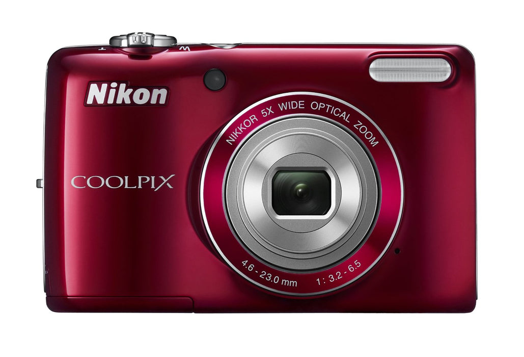 Nikon CoolPix L26 16.1 MP digital Camera with 5x Zoom Nikkor Glass Lens - RED