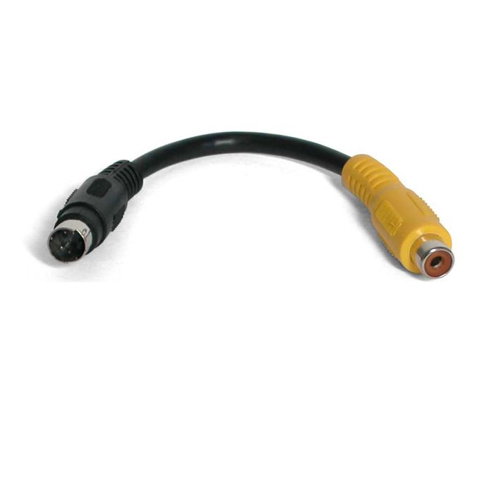 S-Video to Composite Video Adapter Cable 6 inch