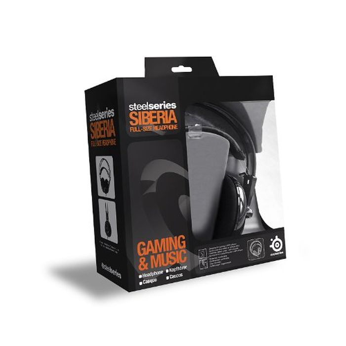 SteelSeries Siberia Circumaural Full-Size Headphone BLACK