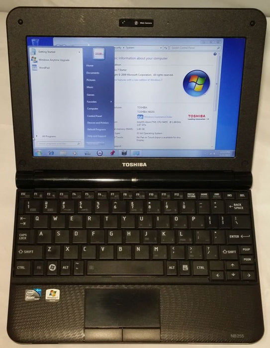 Toshiba NB255-N245 Intel Atom 1.67GHz 1GB 160GB HDD 10.1-Inch Laptop