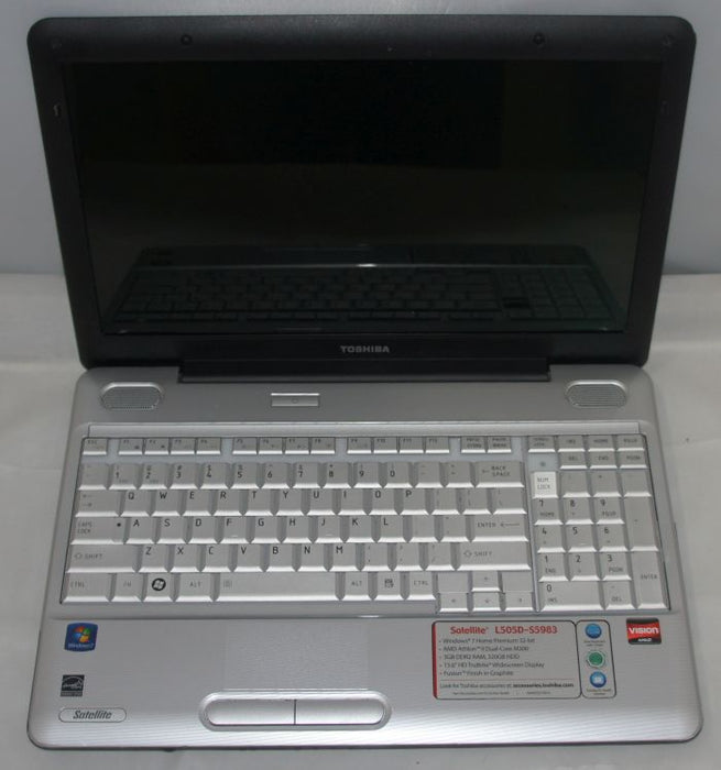 Toshiba Satellite L505D-S5983 AMD Athlon II Dual M300 2GHz 15.6 Inch Laptop AS IS