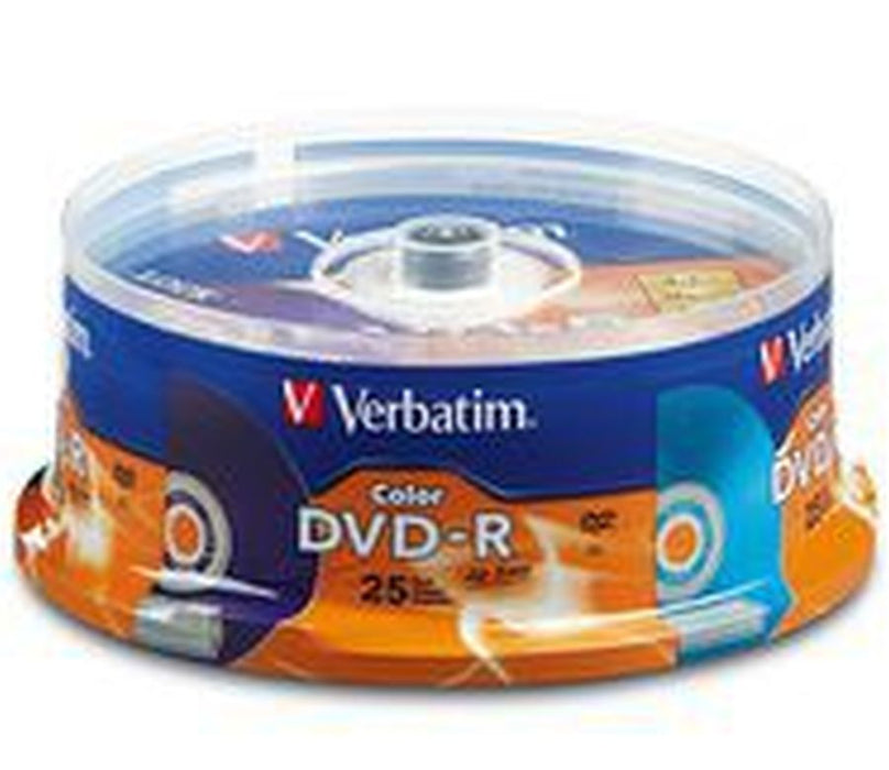 Verbatim 98432 DVD-R Life Series X16 25 Pack
